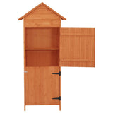 Garden Storage Cabinet Brown 42.5x64x190 cm - Top-Down View