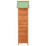 Garden Storage Cabinet Brown 42.5x64x190 cm - Rear View