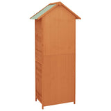 Garden Storage Cabinet Brown 42.5x64x190 cm - Close-Up Angle