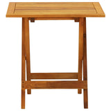 Bistro Table 46x46x47 cm Solid Acacia Wood - Front View