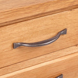 Nightstand with 3 Drawers 40x30x54 cm Solid Oak Wood - Top-Down View