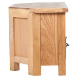 TV Cabinet with Drawer 88 x 42 x 46 cm Solid Oak Wood - Rear View