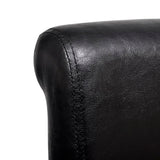 Dining Chairs 2 pcs Black Faux Leather