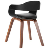 Dining Chair with Bentwood and Faux Leather - Top-Down View