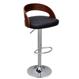 Bar Stools 2 pcs Bent Wood - Front View