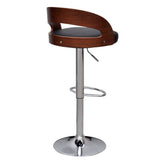 Bar Stools 2 pcs Bent Wood - Side View