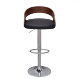 Bar Stools 2 pcs Bent Wood - Top-Down View