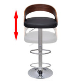 Bar Stools 2 pcs Bent Wood - 45-Degree Angle