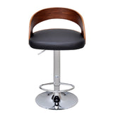 Bar Stools 2 pcs Bent Wood - Rear View