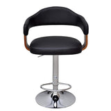 Bar Stools 2 pcs Bent Wood - Side View