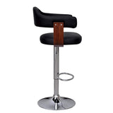 Bar Stools 2 pcs Bent Wood - Rear View