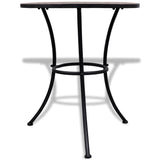 3 Piece Bistro Set Ceramic Tile Terracotta - Side View
