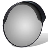 Convex Traffic Mirror PC Plastic Black 30 cm Outdoor - Side View