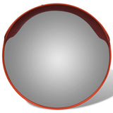 Convex Traffic Mirror PC Plastic Orange 45 cm Outdoor - Side View