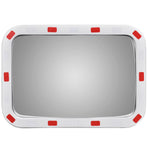 Convex Traffic Mirror Rectangle 40 x 60 cm with Reflectors