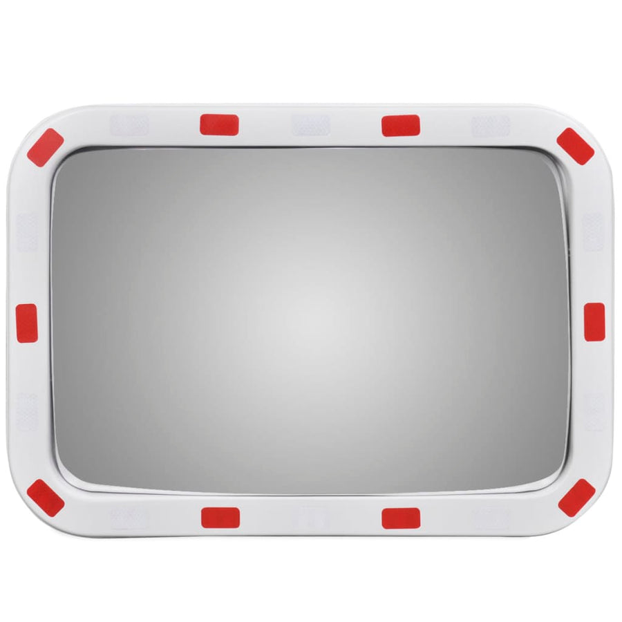 Convex Traffic Mirror Rectangle 40 x 60 cm with Reflectors