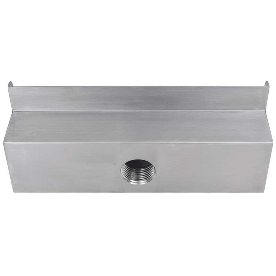 Rectangular Waterfall Pool Fountain Stainless Steel 30 cm
