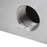 Rectangular Waterfall Pool Fountain Stainless Steel 45 cm - Top-Down View
