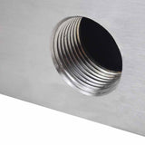 Rectangular Waterfall Pool Fountain Stainless Steel 60 cm - Top-Down View