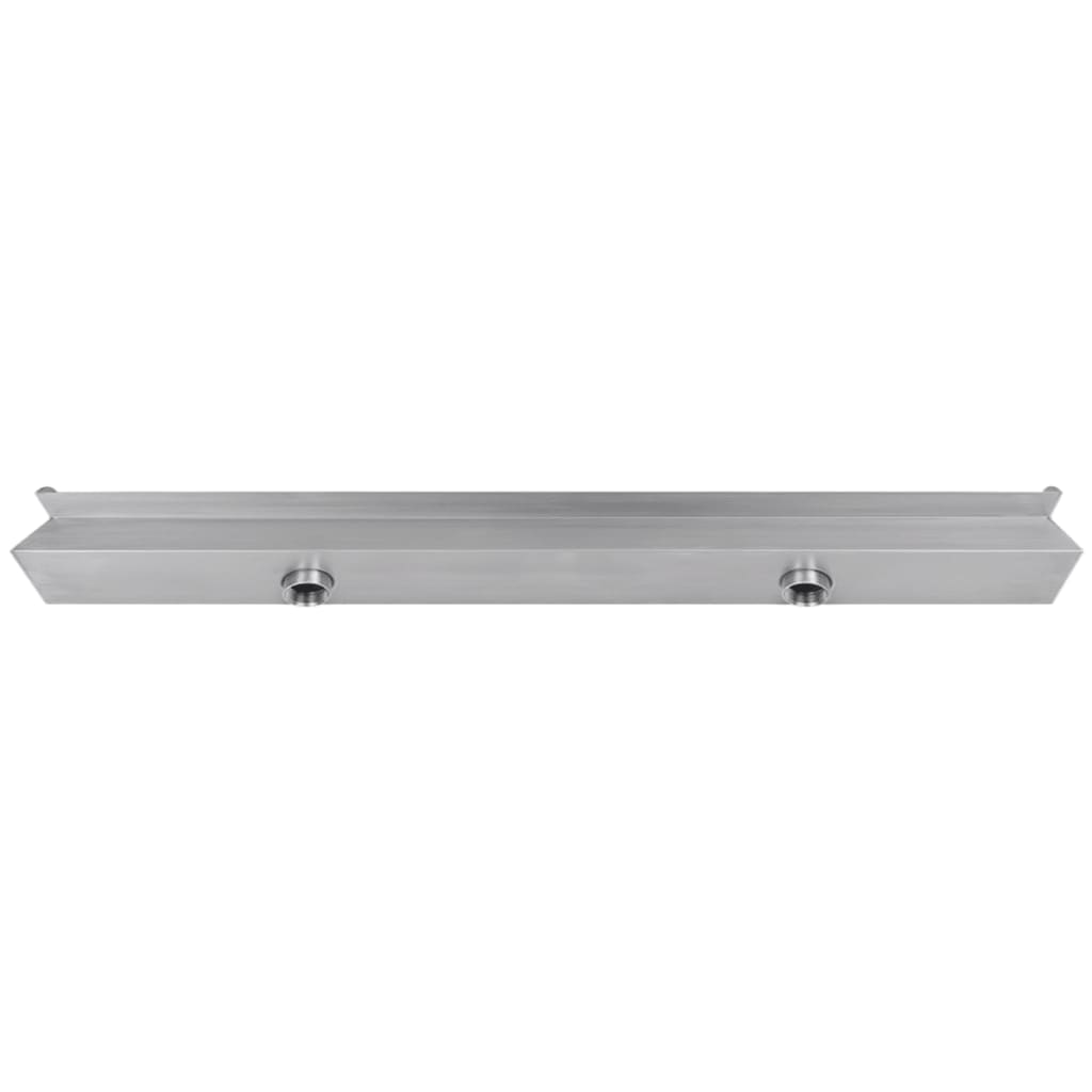 Rectangular Waterfall Pool Fountain Stainless Steel 120 cm