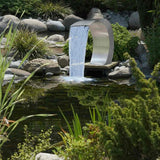 Garden Waterfall Pool Fountain Stainless Steel 45x30x60 cm - Rear View