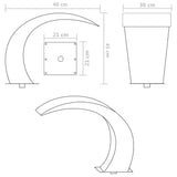 Garden Waterfall Pool Fountain Stainless Steel 45x30x60 cm - Extra Image