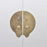 Wooden Sideboard Asian Style with 8 Drawers and 2 Doors - Low Angle