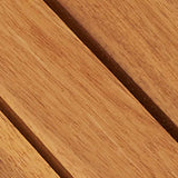 Decking Tiles Vertical Pattern 30 x 30 cm Acacia Set of 30 - Rear View