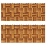 Decking Tiles 30 x 30 cm Acacia Set of 20