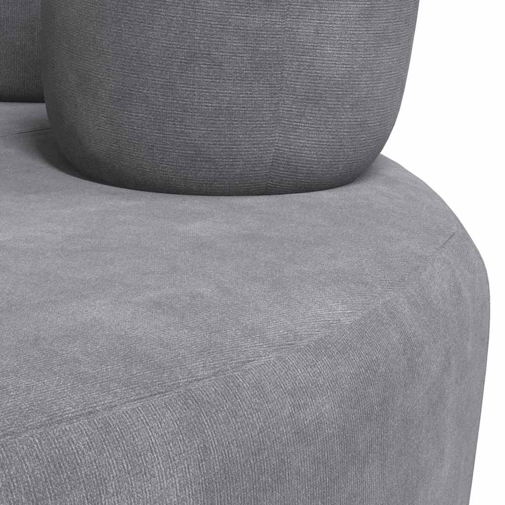 Chair Hand-shaped Grey Velvet