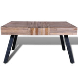Coffee Table Square Reclaimed Teak Wood - 45-Degree Angle