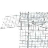 Galvanised Live Trap 100 cm - Top-Down View