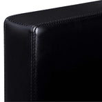 Sectional Sofa 3-Seater Artificial Leather Black