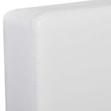 Sectional Sofa 3-Seater Artificial Leather White