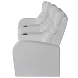 Recliner 3-seat Artificial Leather White