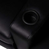 Recliner 2-seat Artificial Leather Black