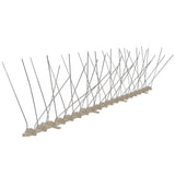 4-row Plastic Bird & Pigeon Spikes Set of 6 3 m - Front View
