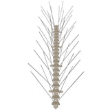 4-row Plastic Bird & Pigeon Spikes Set of 6 3 m - Top-Down View