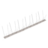 4-row Stainless Steel Bird & Pigeon Spikes Set of 6 3 m - Front View
