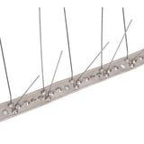 4-row Stainless Steel Bird & Pigeon Spikes Set of 6 3 m - 45-Degree Angle