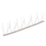 5-row Stainless Steel Bird & Pigeon Spikes Set of 6 3 m - Front View