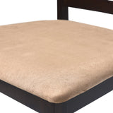 Brown Wooden Bar Table and 4 Bar Chairs Set - Close-Up Angle