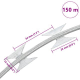 BTO-22 Concertina Razor Wire Galvanised Steel 150 m