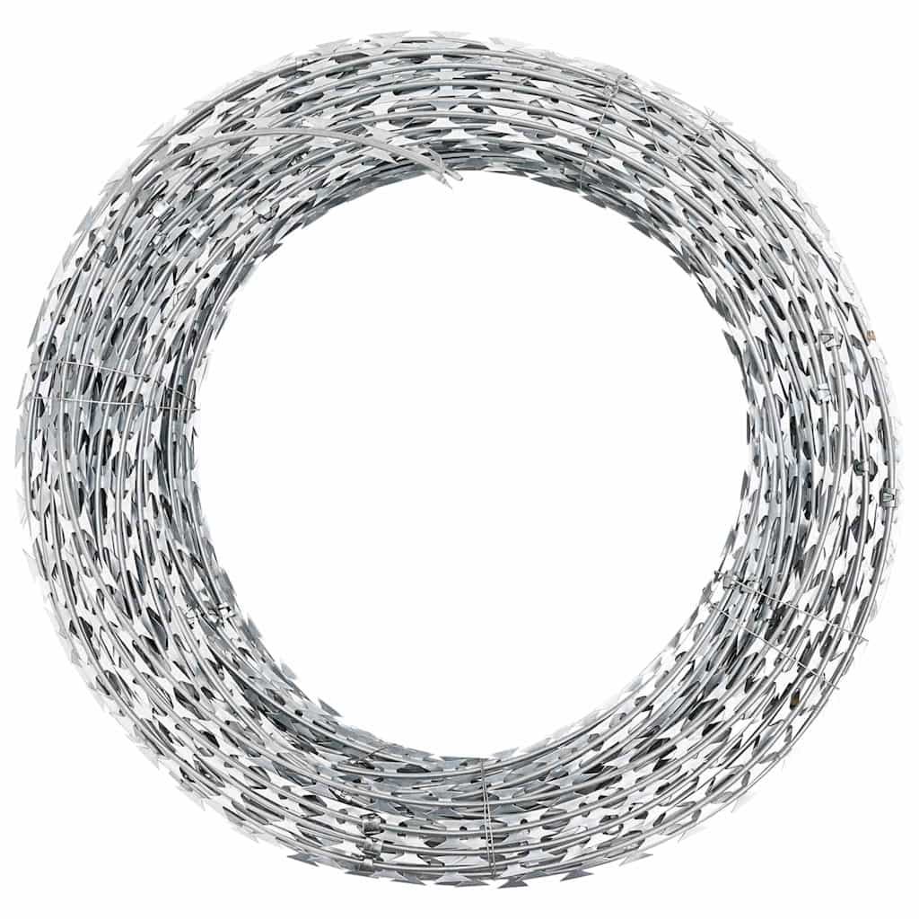 BTO-22 Clipped Concertina Razor Wire Galvanised Steel 60 m