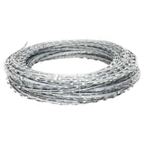 BTO-22 Clipped Concertina Razor Wire Galvanised Steel 60 m - Front View