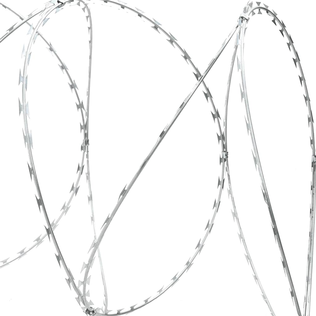 BTO-22 Clipped Concertina Razor Wire Galvanised Steel 60 m