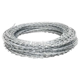 BTO-22 Clipped Concertina Razor Wire Galvanised Steel 100 m - Front View