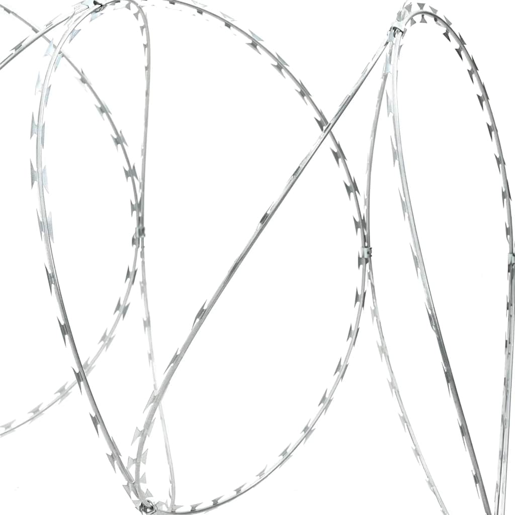 BTO-22 Clipped Concertina Razor Wire Galvanised Steel 100 m