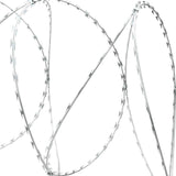 BTO-22 Clipped Concertina Razor Wire Galvanised Steel 100 m - Top-Down View