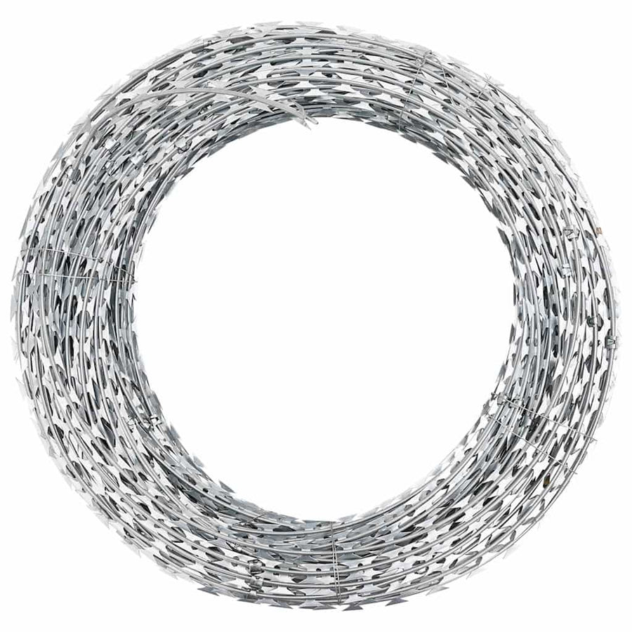 BTO-22 Clipped Concertina Razor Wire Galvanised Steel 150 m